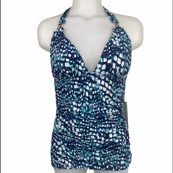 CALVIN Klein Halter Swimsuit Top - Picture 2 of 12